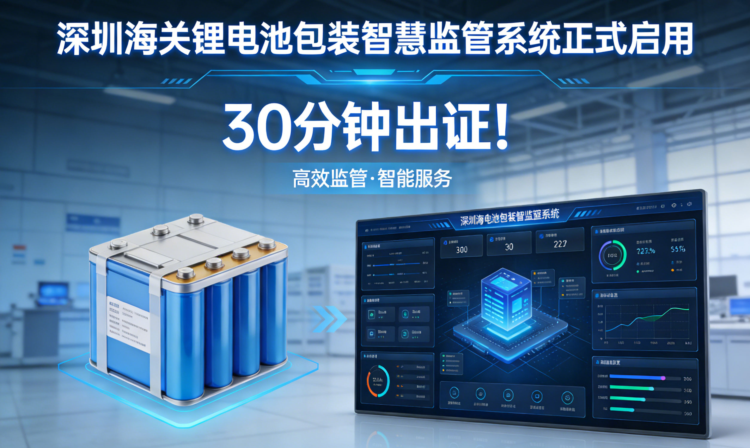 30 分钟出证！深圳海关锂电池包装智慧监管系统正式启用 相关图片