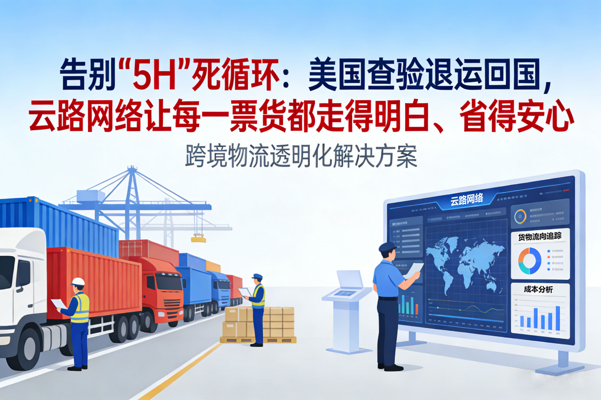 告别“5H”死循环：美国查验退运回国，云路网络让每一票货都走得明白、省得安心 相关图片