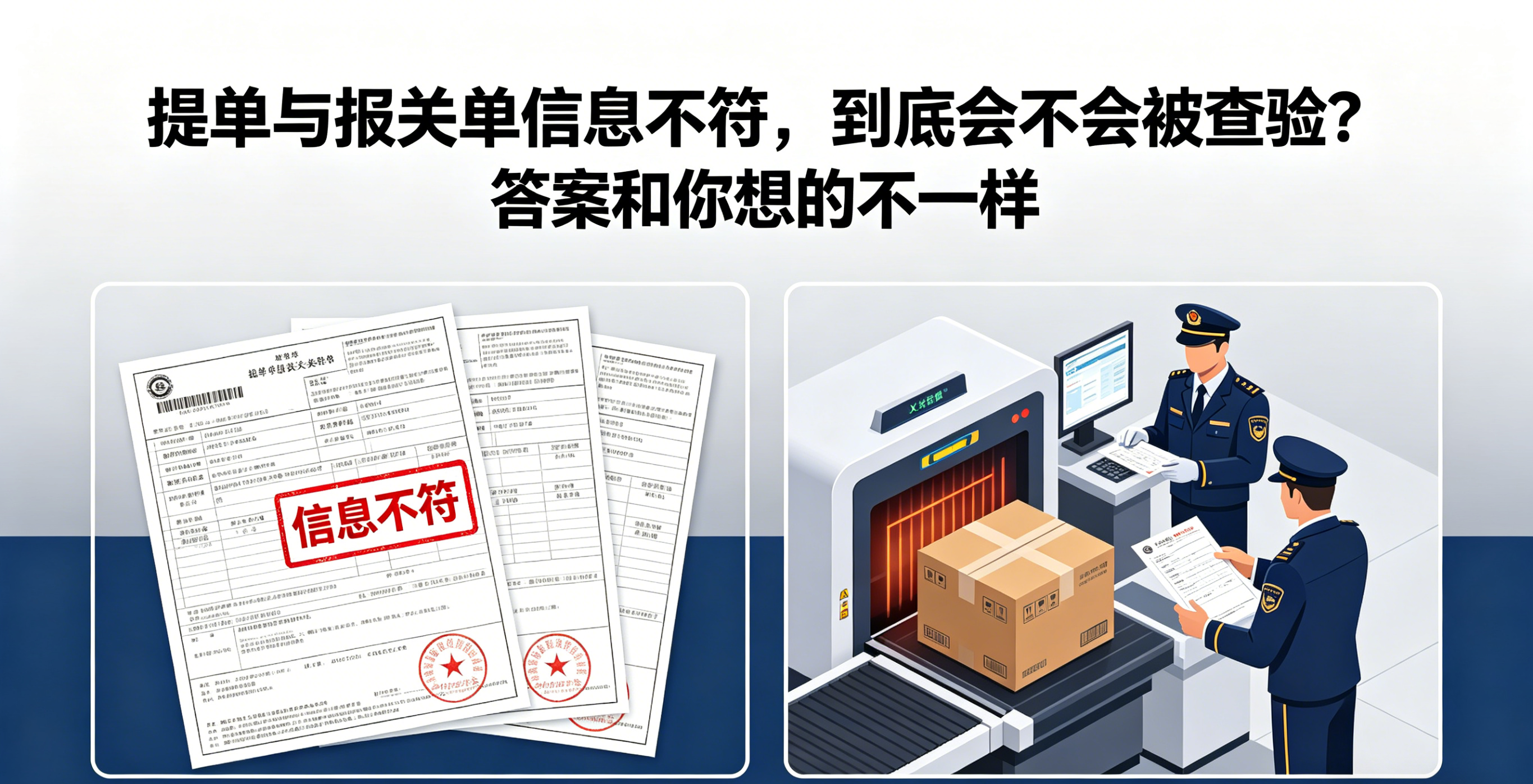 提单与报关单信息不符，到底会不会被查验？答案和你想的不一样 相关图片