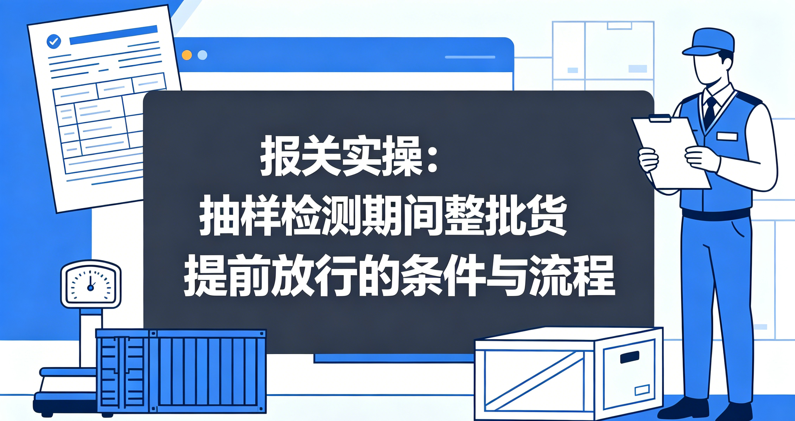 报关实操：抽样检测期间整批货提前放行的条件与流程 相关图片