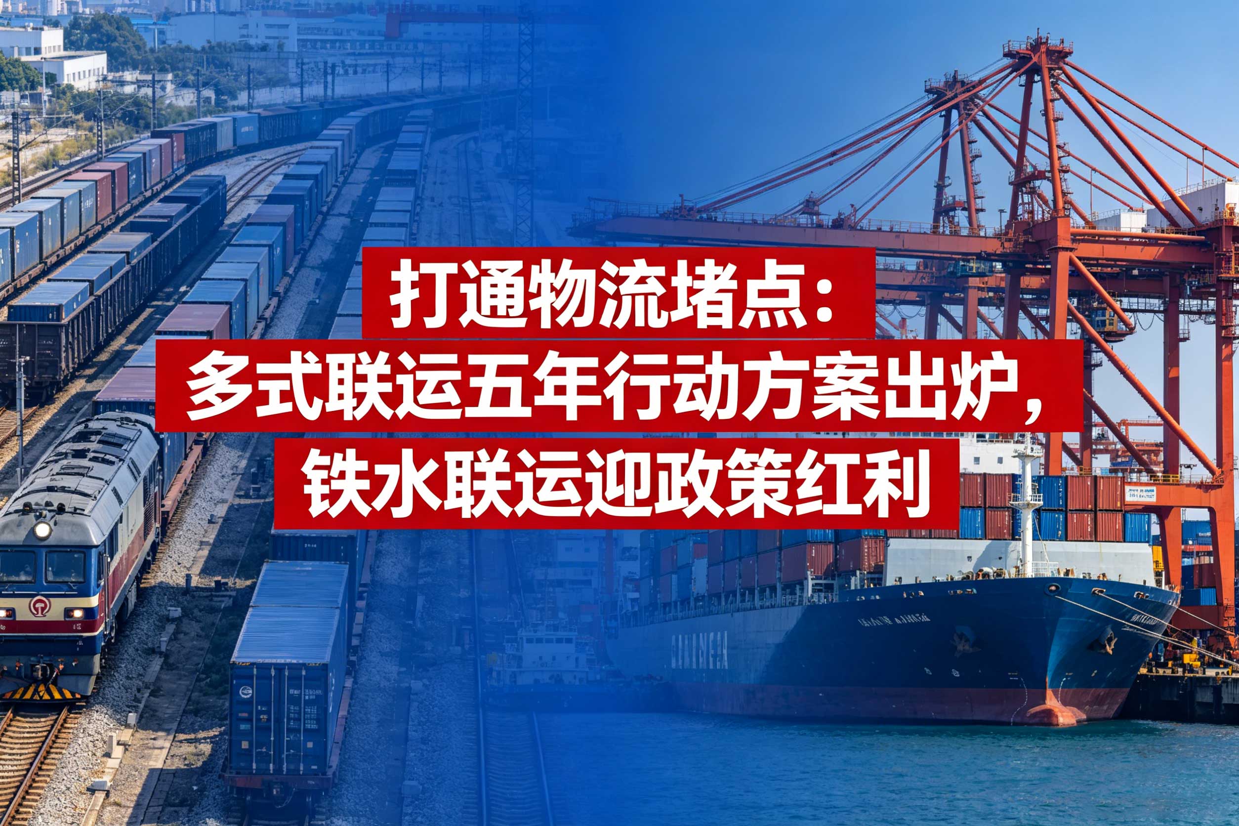 打通物流堵点：多式联运五年行动方案出炉，铁水联运迎政策红利 相关图片