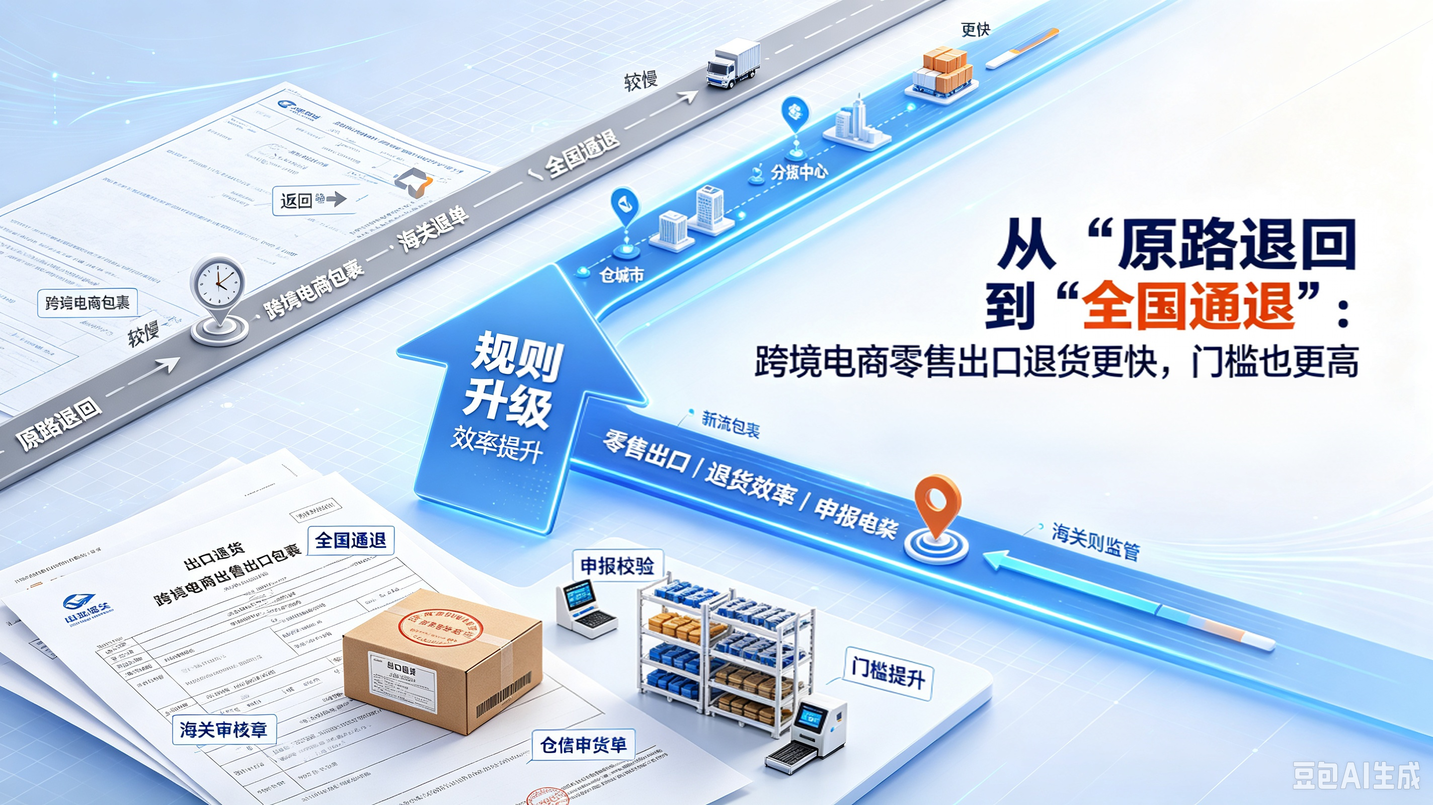 从“原路退回”到“全国通退”：跨境电商零售出口退货更快，门槛也更高 相关图片